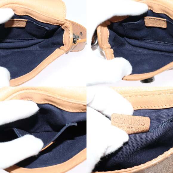 CELINE Shoulder Bag Leather Beige - Picture 12 of 12